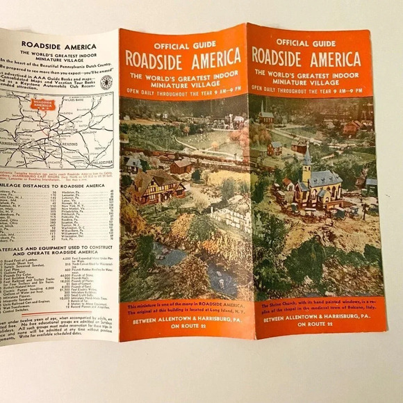 Vintage Roadside Amerca Indoor Miniature Village Pennsylvania Brochure Pamphlet - Picture 12 of 13